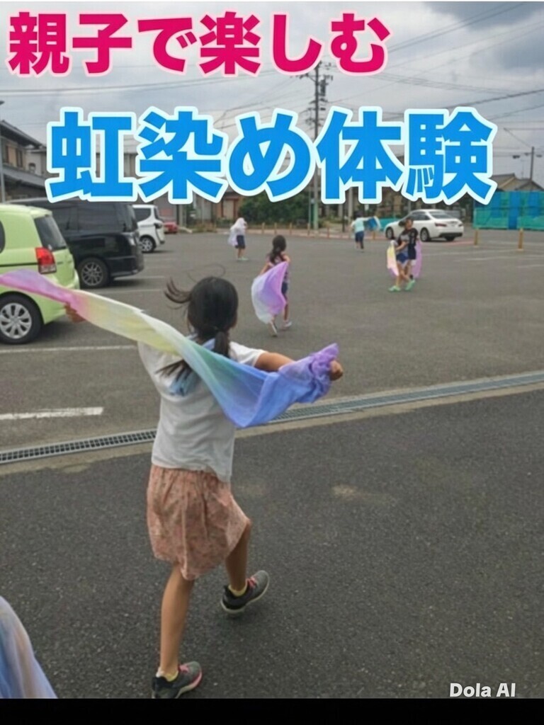 シルクを染める夏！にじ染めに挑戦してみよう!!　