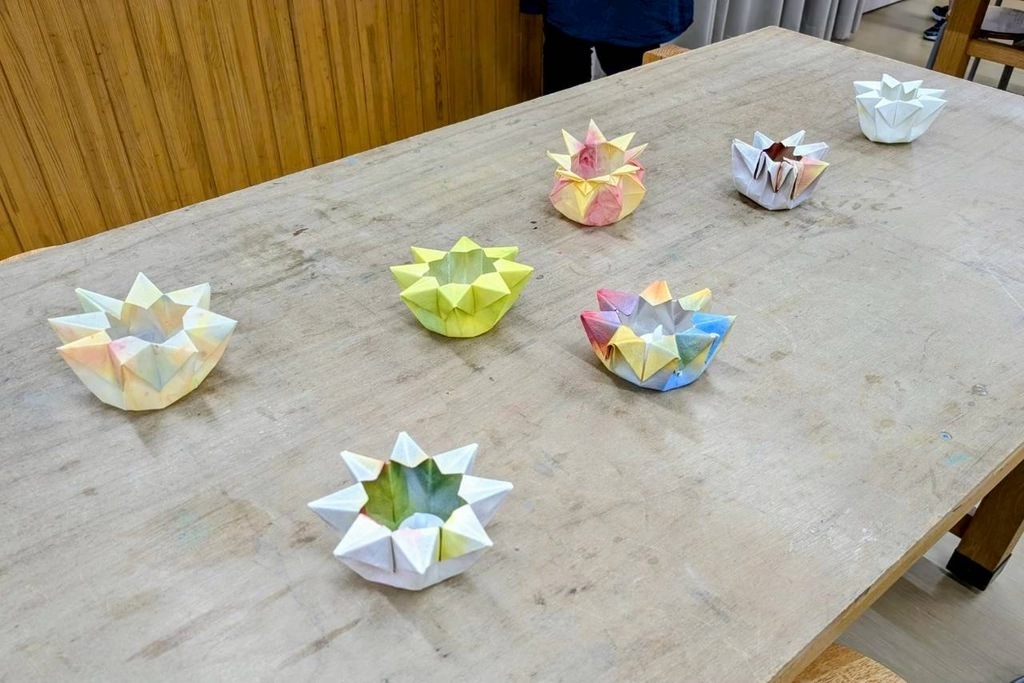 ぬらし絵ランタン作り